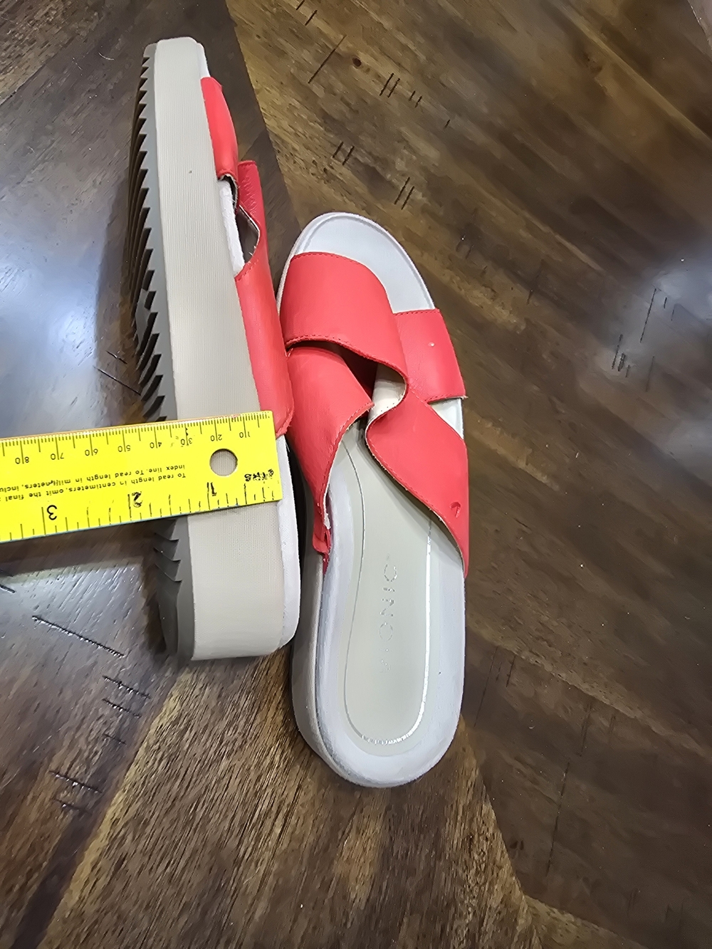 Women's Red Slide Sandals by (unknown) - Picture 3 of 11